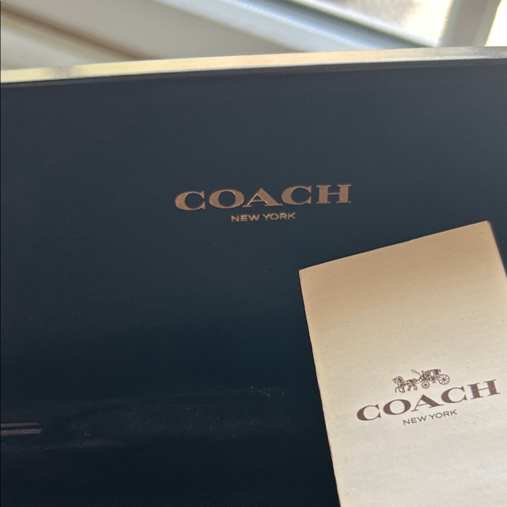 Coach sunglasses.  New w/o tags. Brand new Coach case. Grey blue. - Picture 9 of 9